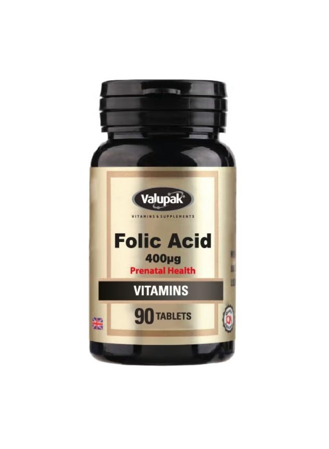 Folic Acid 400 mcg Tablets 90's